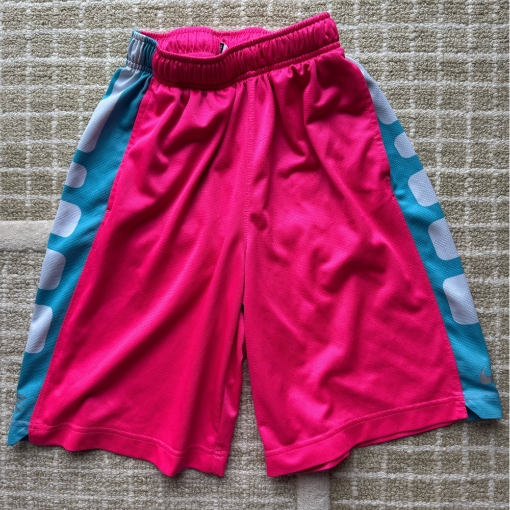 Nike Kids Pink and Blue Shorts